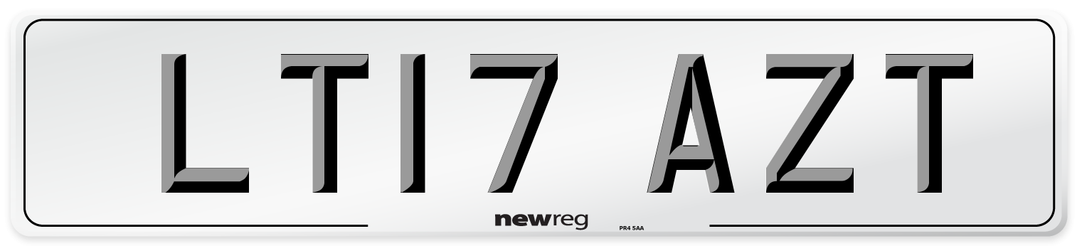 LT17 AZT Number Plate from New Reg